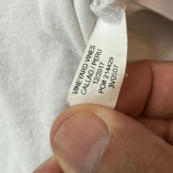 Vineyard Vines Boys' Crew Neck 100% Cotton Short‎ Sleeve T-Shirt White Small - Picture 5 of 6